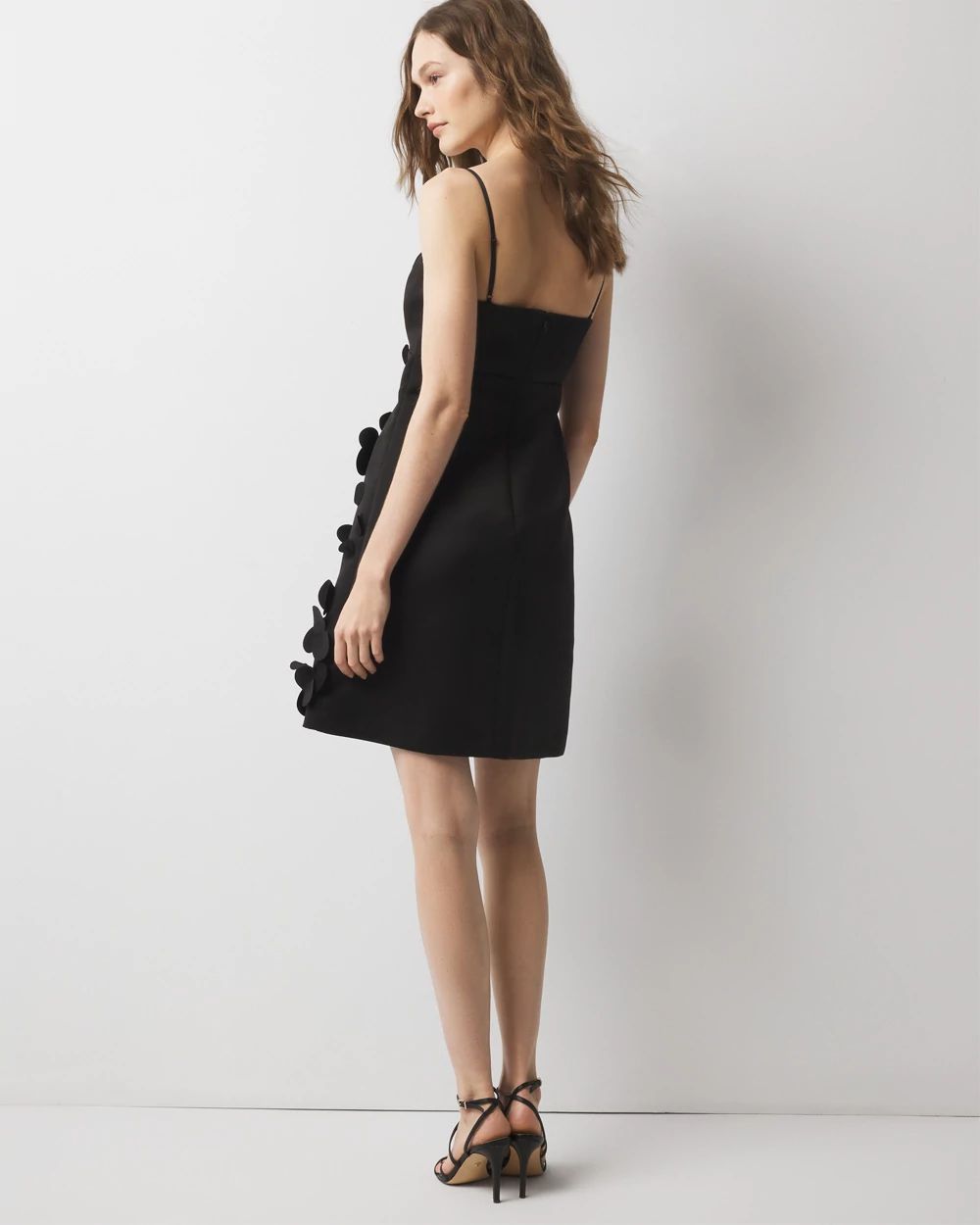 Floral Appliqué Mini Dress | White House Black Market
